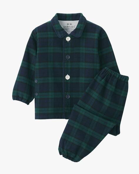 MUJI Seamless Flannel Training Sleepwear Set