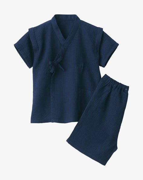 MUJI Baby Lyocell Blended Waffle Weave Jinbei