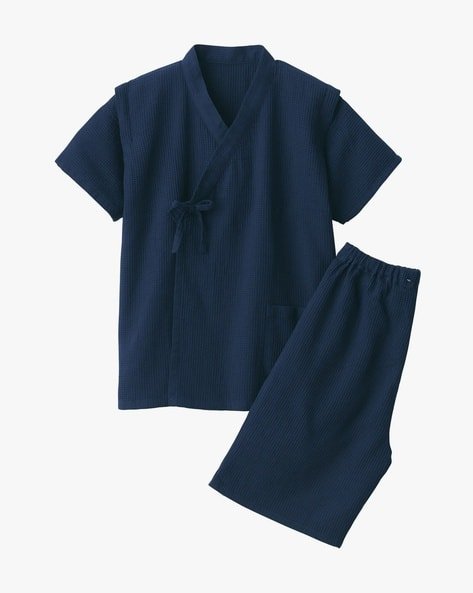 MUJI Lyocell Blended Waffle Weave Jinbei