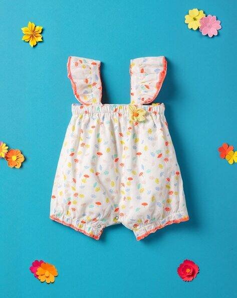 NAUTI NATI Printed Square-Neck Romper