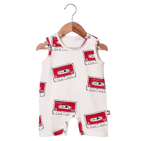 NINO BAMBINO Printed Organic Cotton Rompers