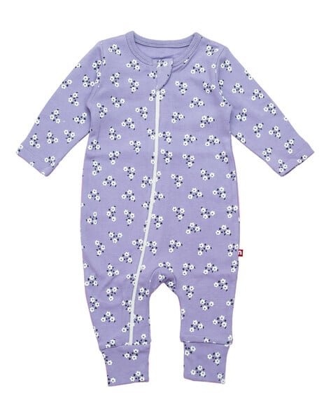 NINO BAMBINO Floral Print Round-Neck Rompers