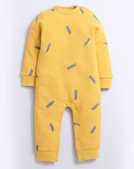 NINO BAMBINO Round-Neck Rompers with Full-Sleeves