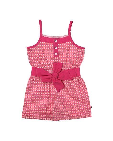 NINO BAMBINO Micro Printed Sleeveless Rompers