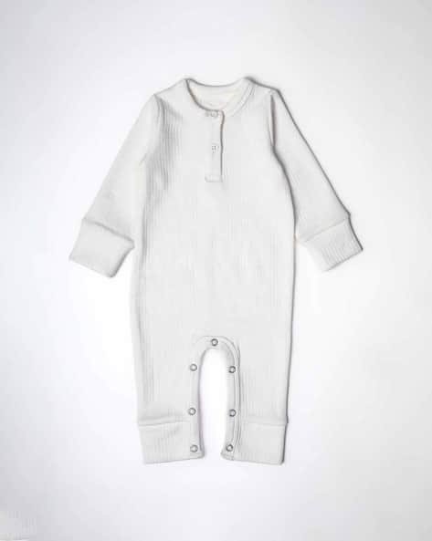 NINO BAMBINO Ribbed Crew-Neck Romper