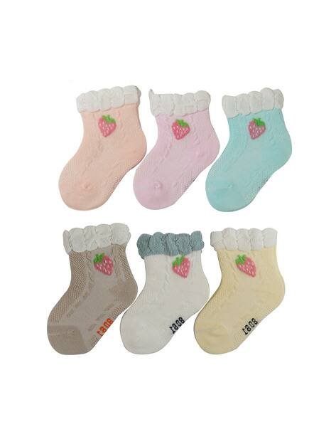 PASSION PETALS Pack of 6 Textured Socks