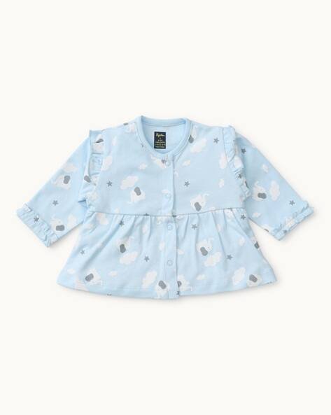 PEPITO Elephant Print A-Line Dress