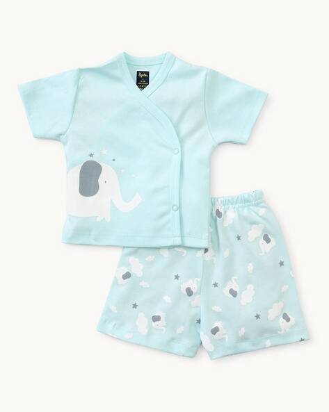 PEPITO Boys Graphic Print Jabla & Shorts Set