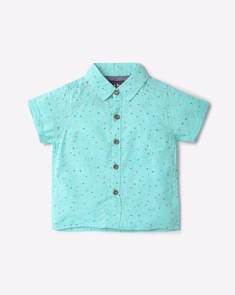 PINK N BLUE Micro Print Cotton Shirt