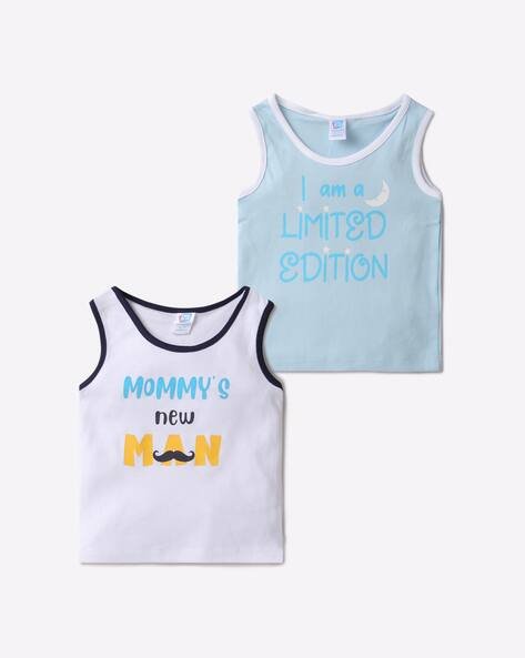 PINK N BLUE Pack of 2 Printed Crew-Neck T-Shirts