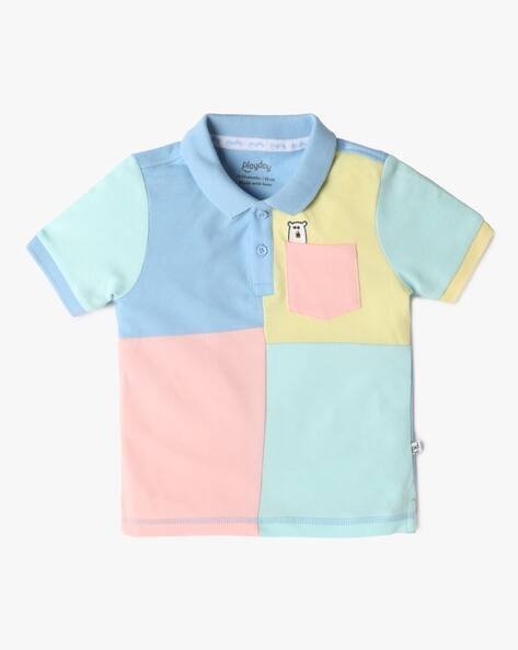 PLAYDAY Boys Colourblock Regular Fit Polo T-Shirt