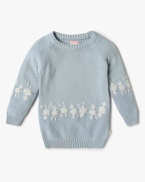 PLAYDAY Embroidered Round-Neck Sweater