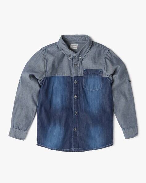 PLAYDAY Boys Colourblock Regular Fit Shirt