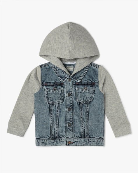 PLAYDAY Boys Heavy-Wash Regular Fit Jacket