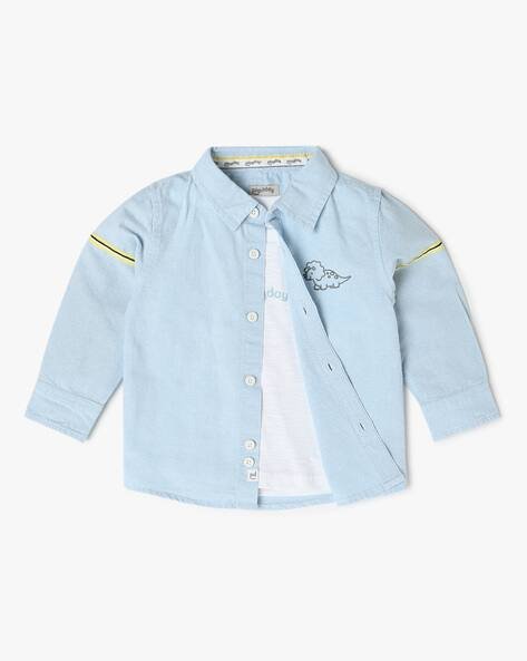 PLAYDAY Boys Regular Fit Shirt with T-Shirt
