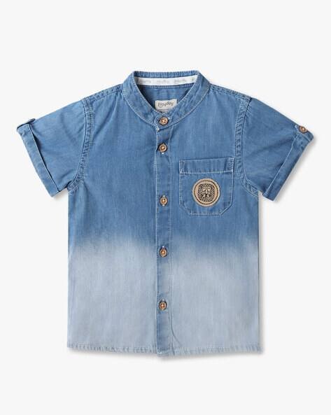 PLAYDAY Boys Washed Relaxed Fit Shirt