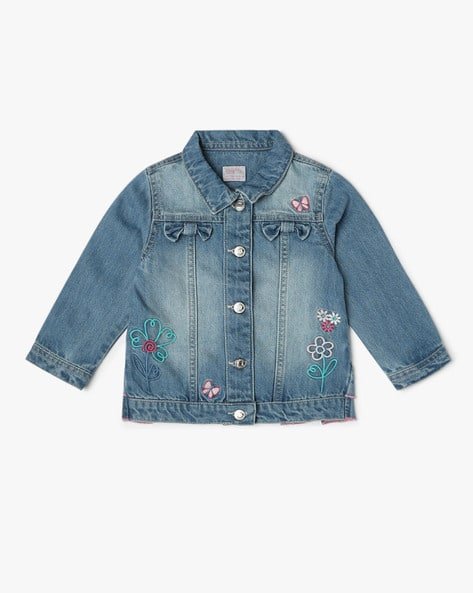 PLAYDAY Girls Washed Denim Jacket