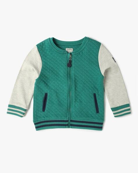 PLAYDAY Boys Quilted Zip-Front Sweatshirt