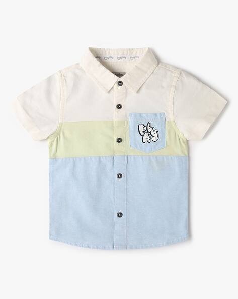 PLAYDAY Boys Cut & Sew Colourblock Shirt