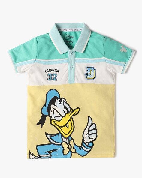 PLAYDAY Boys Donald Duck Regular Fit Polo T-Shirt