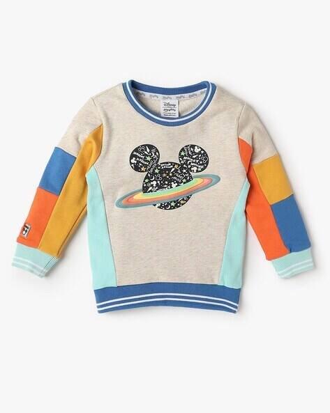PLAYDAY Boys Mickey Mouse Regular Fit Sweatshirt
