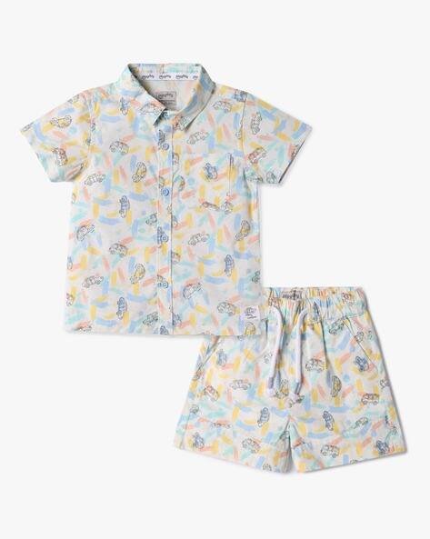 PLAYDAY Boys Printed Shirt with Shorts