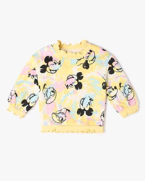 PLAYDAY Girls Minnie Mouse Regular Fit Sweatshirt