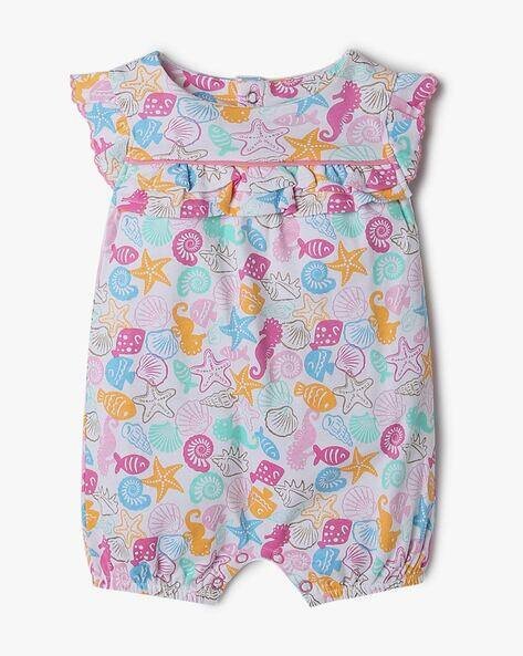 PLAYDAY Girls Printed Cotton Romper