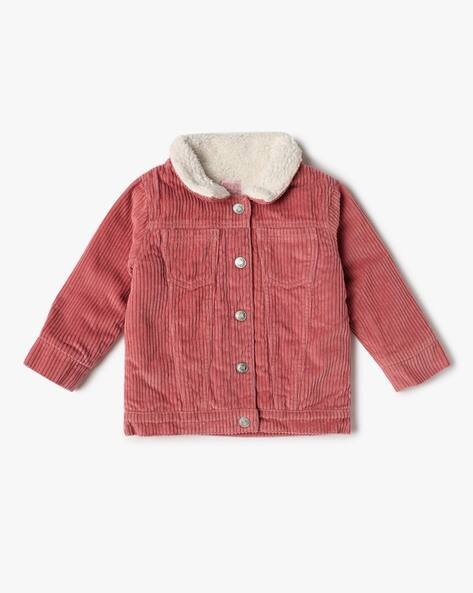 PLAYDAY Girls Corduroy Regular Fit Jacket