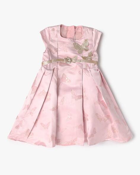 PLAYDAY Girls Embroidered Fit & Flare Dress