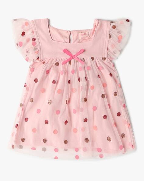 PLAYDAY Girls Polka-Dot Print Relaxed Fit Top