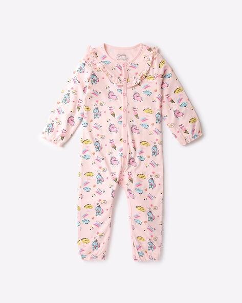PLAYDAY Graphic Print Romper with Ruffles
