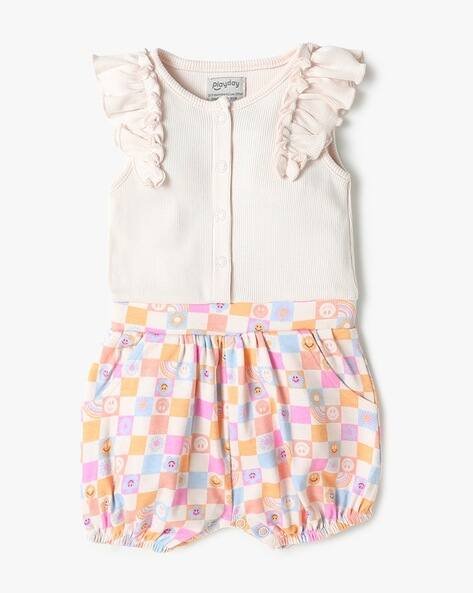 PLAYDAY Printed Cotton Romper
