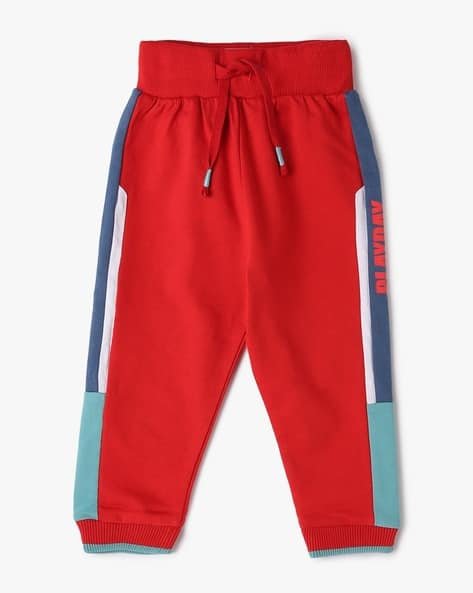 PLAYDAY Boys Contrast Tapping Slim Fit Joggers