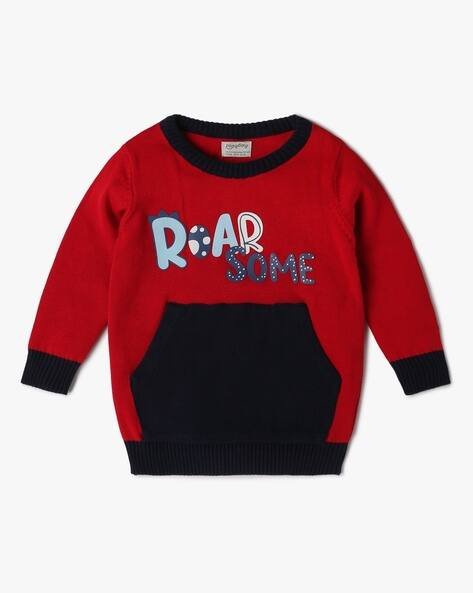 PLAYDAY Boys Typographic Print Sweatshirt