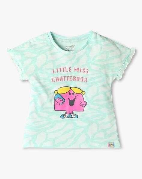 PLAYDAY Girls Printed Regular Fit Cotton Top