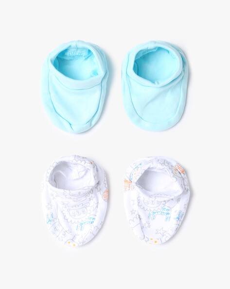 PLAYDAY Set of 2 Unisex Printed Cotton Booties
