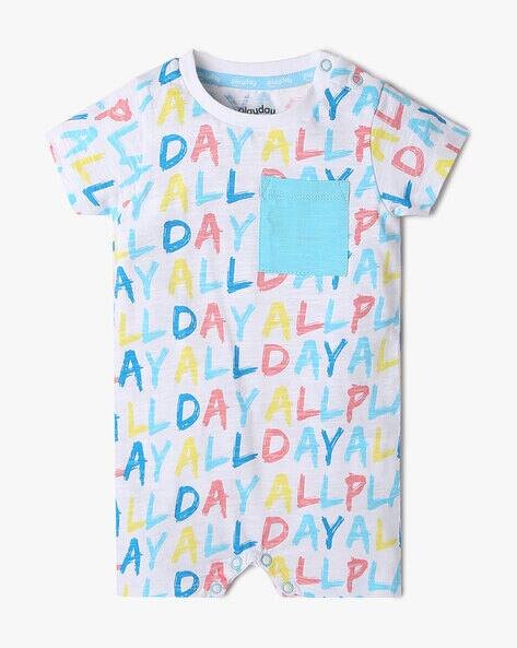 PLAYDAY Logo Print Cotton Romper