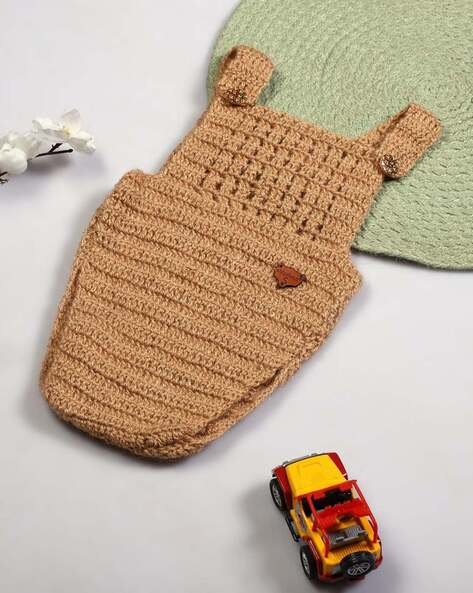 ShilpShakti Knitted Bodysuit with Button-Loop Closure