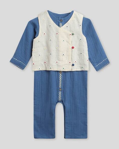 Somersault Baby Embroidery Sleepsuit