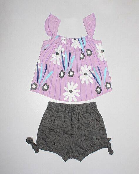 Sweetie Pie Floral Print Top with Shorts