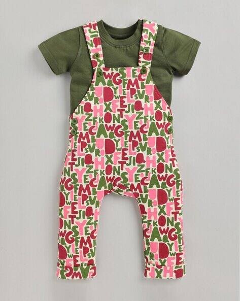 Sweetie Pie Graphic Print Dungaree & T-Shirt Set