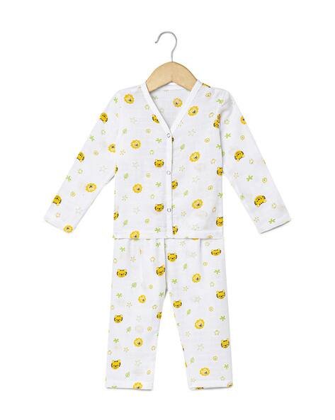 THE BOO BOO CLUB Printed Shirt & Pyjamas Set