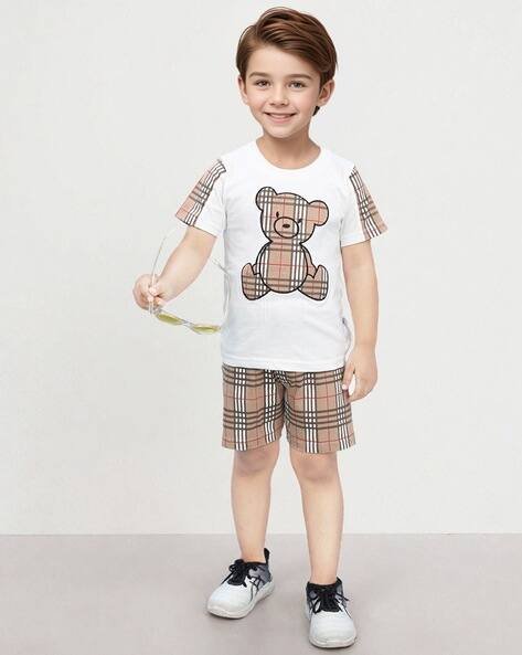 TOONYPORT Boys Regular Fit Shorts & T-Shirt Set