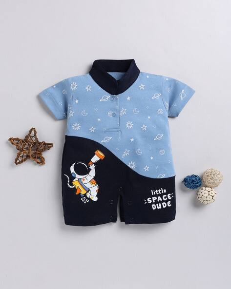 TOONYPORT Graphic Print Cotton Romper
