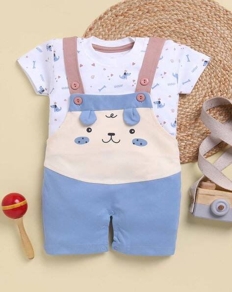 TOONYPORT Graphic Print Cotton Rompers