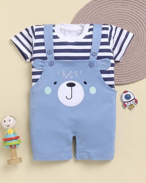 TOONYPORT Striped Cotton Romper