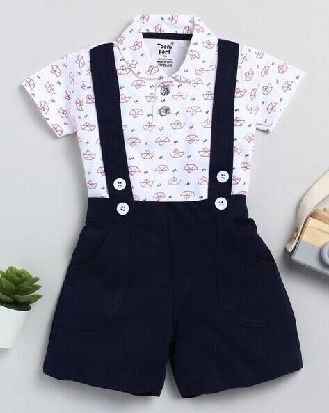 TOONYPORT Printed Romper with T-Shirt