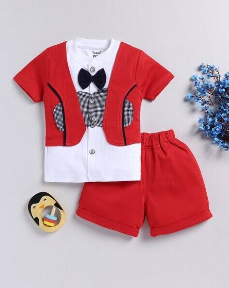 TOONYPORT Graphic Print Shorts & T-Shirt Set