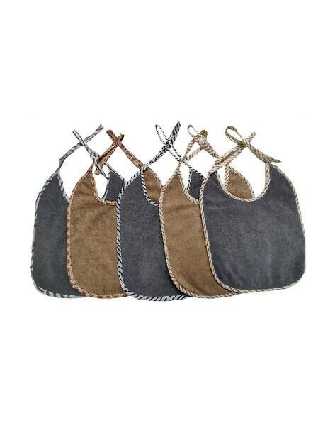 Trance Home Linen Pack of 5 Reusable Bibs